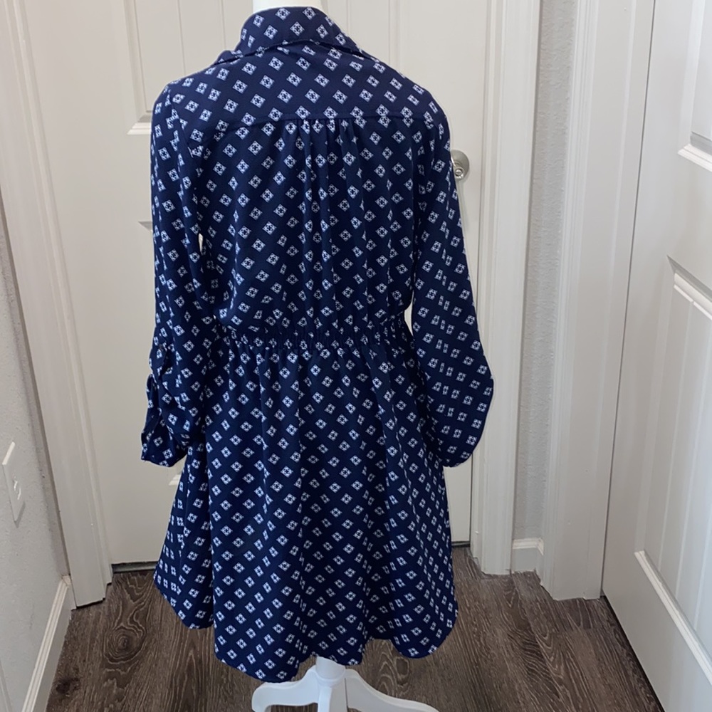 Always Indigo Lined Long Sleeve Dress - Picture 4 of 7